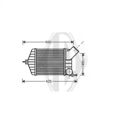 Ψυγείο Intercooler FIAT PUNTO Hatchback / 3dr 1999 - 2003 ( 188 ) 1.9 JTD  ( 188 A7.000  ) (86 hp ) Πετρέλαιο #036806210