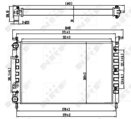 Ψυγείο Νερού FIAT PALIO S/Wagon / 5dr  ( Weekend ) 1999 - 2004 ( 178DX ) 1.6  ( 178 C7.098  ) (95 hp ) Βενζίνη #037006320