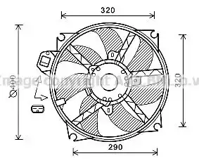 Βεντιλατέρ Νερού RENAULT MEGANE ( DZ ) Coupe / 3dr 2008 - 2014 1.2 TCe  ( H5F 400  ) (116 hp ) Βενζίνη #038606450