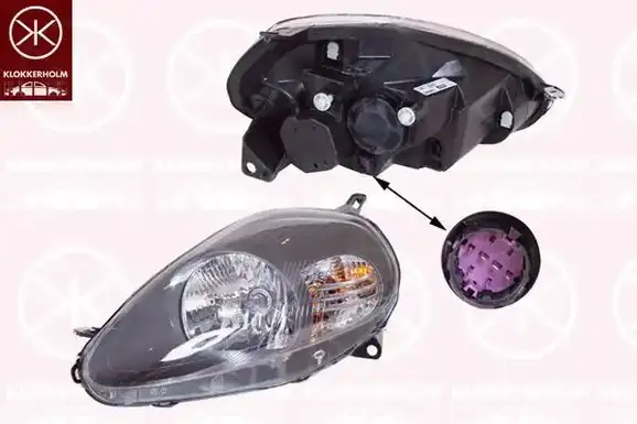 Φανάρι Εμπρός FIAT GRANDE PUNTO Hatchback / 3dr 2005 - 2008 ( 199 ) 1.2  ( 199 A4.000  ) (65 hp ) Βενζίνη #039105162