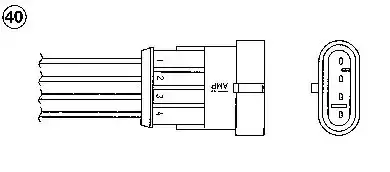 Αισθητήρες Λ (λάμδα) FIAT SEICENTO 2001 - 2006 ( 187 ) NGK 0409