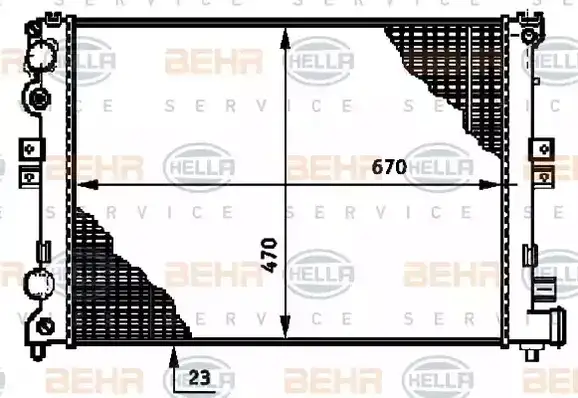 Ψυγείο Νερού FIAT ULYSSE MPV / ΠΟΛΥΜΟΡΦΙΚΑ / 5dr 1994 - 1999 ( 220 ) 1.8 (220.BB5)  ( LFW  ) (99 hp ) Βενζίνη #041706310