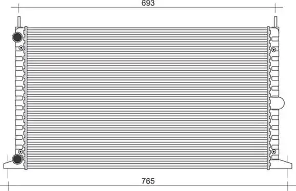 Ψυγείο Νερού VW SHARAN MPV / ΠΟΛΥΜΟΡΦΙΚΑ / 5dr 1995 - 2000 ( 7M ) 2.0  ( ADY,ATM  ) (115 hp ) Βενζίνη #042206300