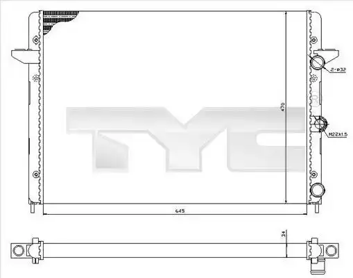 Ψυγείο Νερού VW SHARAN MPV / ΠΟΛΥΜΟΡΦΙΚΑ / 5dr 1995 - 2000 ( 7M ) 2.8 V6 24V  ( AYL  ) (204 hp ) Βενζίνη #042206310