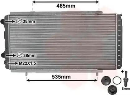 Ψυγείο Νερού FIAT DUCATO Van 1994 - 2002 ( 230L ) 1.9 D  ( 230 A2.000  ) (69 hp ) Πετρέλαιο #042506300
