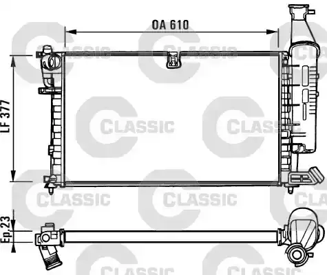 Ψυγείο Νερού PEUGEOT PARTNER Mini Van 1996 - 2002 1.1  ( HDZ (TU1M)  ) (60 hp ) Βενζίνη #042706310