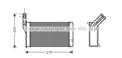 Ψυγείο Καλοριφέρ PEUGEOT PARTNER Mini Van 1996 - 2002 1.1  ( HDZ (TU1M)  ) (60 hp ) Βενζίνη #042706510