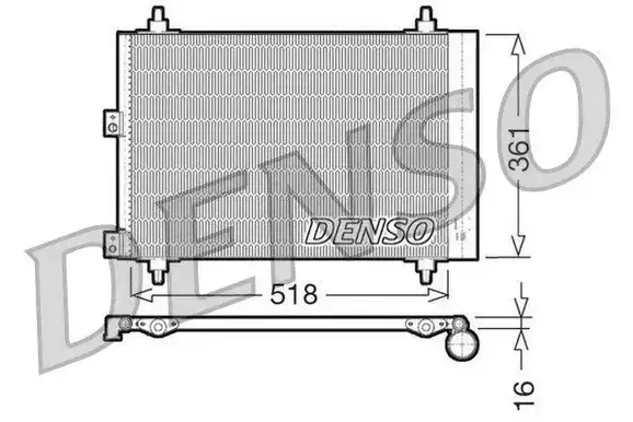 Ψυγείο A/C (Εξωτερικό) PEUGEOT PARTNER Mini Van 2002 - 2008 1.6 HDi 75  ( 9HK (DV6ETEDM)  ) (75 hp ) Πετρέλαιο #044706410