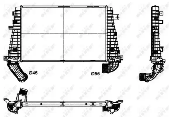 Ψυγείο Intercooler OPEL ASTRA GTC / 3dr 2004 - 2007 ( H ) 1.2 (L08)  ( Z 12 XEP  ) (80 hp ) Βενζίνη #047106230