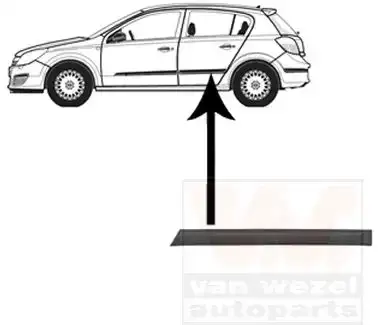Φάσα Πόρτας OPEL ASTRA Hatchback / 5dr 2004 - 2007 ( H ) 1.2 (L48)  ( Z 12 XEP  ) (80 hp ) Βενζίνη #047106552