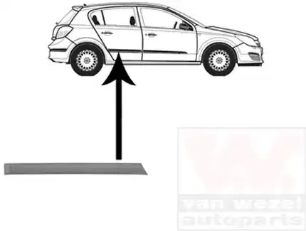Φάσα Πόρτας OPEL ASTRA Hatchback / 5dr 2004 - 2007 ( H ) 1.2 (L48)  ( Z 12 XEP  ) (80 hp ) Βενζίνη #047106571