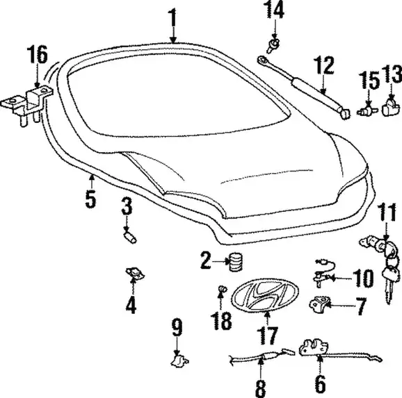 Πόρτα HYUNDAI COUPE Coupe / 2dr 1999 - 2001 ( RD ) 1.6 16V  ( G4GR  ) (116 hp ) Βενζίνη #015801490
