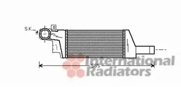 Ψυγείο Intercooler OPEL TIGRA Cabrio / 2dr 2004 - ( B ) 1.3 CDTI (R97)  ( Z 13 DT  ) (69 hp ) Πετρέλαιο #048906200
