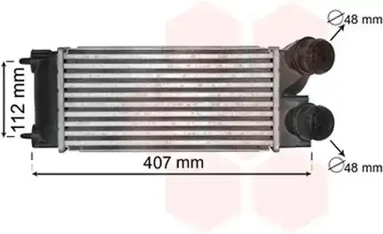 Ψυγείο Intercooler PEUGEOT 308 Hatchback / 3dr 2008 - 2012 1.6 HDi  ( 9HV (DV6TED4B),9HV (DV6TED4BU),9HX (DV6ATED4)  ) (90 hp ) Πετρέλαιο #052506230