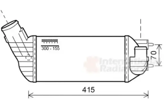 Ψυγείο Intercooler PEUGEOT 308 Hatchback / 3dr 2008 - 2012 2.0 HDi  ( RHR (DW10BTED4),RHR (DW10CB)  ) (136 hp ) Πετρέλαιο #052506240