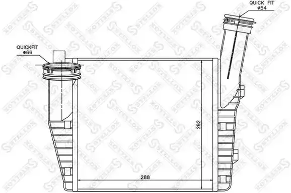 Ψυγείο Intercooler PORSCHE CAYENNE SUV/ ΕΚΤΟΣ ΔΡΟΜΟΥ / 5dr 2007 - 2010 ( 957 ) 3.0 TDI  ( M 05.9D  ) (240 hp ) Πετρέλαιο #056106201