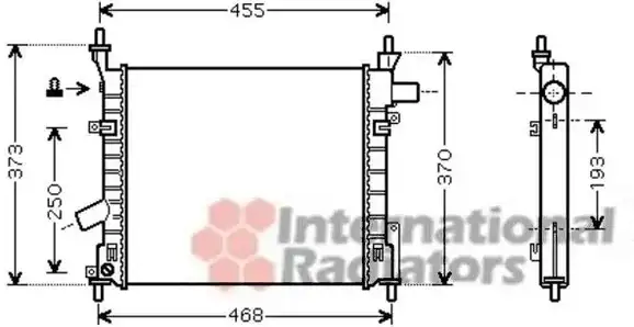 Ψυγείο Νερού FORD KA Hatchback / 3dr 1997 - 2008 ( RB ) 1.0 i  ( ZH10JRB  ) (52 hp ) Βενζίνη #057106310