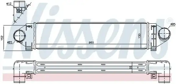 Ψυγείο Intercooler VOLVO S80 Sedan / 4dr 2006 - 2009 2.5 T  ( B 5254 T2  ) (210 hp ) Βενζίνη #060106240