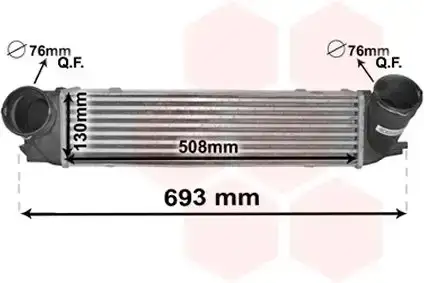 Ψυγείο Intercooler BMW 3 Series ( E92 )  Coupe / 2dr 2005 - 2011 ( E90/1/2/3 ) 316 i  ( N43 B16 A  ) (122 hp ) Βενζίνη #060506210