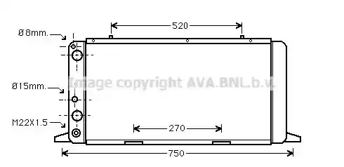 Ψυγείο Νερού AUDI 80 Sedan / 4dr 1986 - 1991 ( 89 ) ( 89Q ) ( 8A ) ( B3 ) 1.6  ( RN  ) (75 hp ) Βενζίνη #060806310