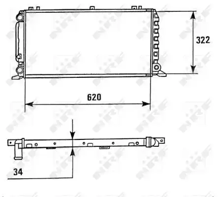 Ψυγείο Νερού AUDI 80 Sedan / 4dr 1991 - 1995 ( 8C ) ( B4 ) 1.6  ( ABM  ) (71 hp ) Βενζίνη #061506320
