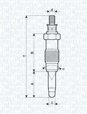 Προθερμαντήρας MERCEDES C CLASS 1993 - 1995 ( W202 ) MAGNETI MARELLI 062583003304