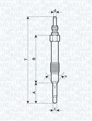 Προθερμαντήρας OPEL ASTRA 2004 - 2007 ( H ) MAGNETI MARELLI 062900014304