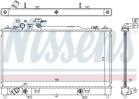 Ψυγείο Νερού MAZDA 6 Liftback / 5dr 2008 - 2013 ( GH ) 1.8 MZR  ( L813  ) (120 hp ) Βενζίνη #063206300
