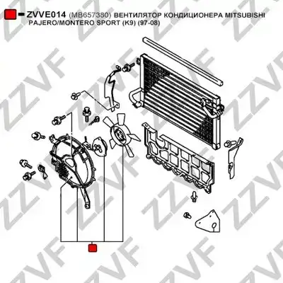 Βεντιλατέρ A/C MITSUBISHI PAJERO SUV/ ΕΚΤΟΣ ΔΡΟΜΟΥ/ 3dr 2003 - 2006 2.5 TDi  ( 4D56 T  ) (99 hp ) Πετρέλαιο #065506450