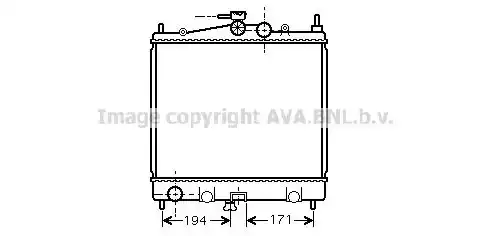 Ψυγείο Νερού RENAULT MODUS MPV / ΠΟΛΥΜΟΡΦΙΚΑ / 5dr 2008 - 2012 ( FP )  ( JP ) 1.4 (JP01, JP0J)  ( K4J 770,K4J 780  ) (98 hp ) Βενζίνη #067606300