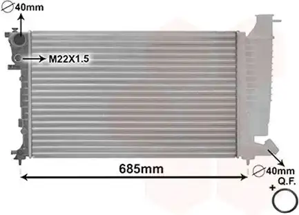 Ψυγείο Νερού CITROEN ZX Break - S/Wagon / 5dr 1994 - 1997 ( N2 ) 1.4 i  ( KDX (TU3M/Z),KDY (TU3M),KFX (TU3JP)  ) (75 hp ) Βενζίνη #071906315