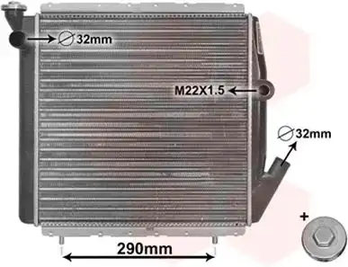 Ψυγείο Νερού RENAULT EXPRESS Mini Van 1992 - 1994 1.6 D  ( F8M 736  ) (54 hp ) Πετρέλαιο #073406310