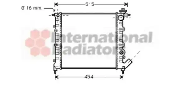 Ψυγείο Νερού RENAULT 19 ( B53 ) Ηatchback / 5dr 1988 -1992 ( B53 )  ( C53 ) 1.2  ( C1G 730  ) (54 hp ) Βενζίνη #075006310