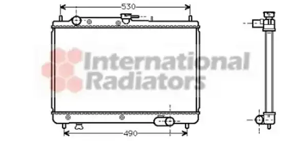 Ψυγείο Νερού MAZDA 323 Sedan / 4dr 1990 - 1992 ( BG ) 1.3  ( B383,B3E  ) (67 hp ) Βενζίνη #077406300
