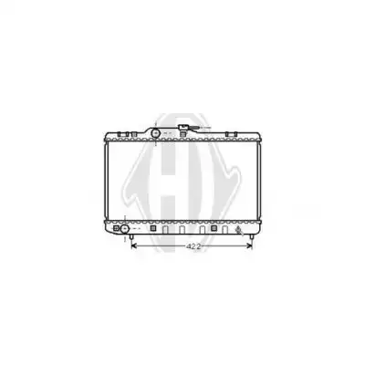 Ψυγείο Νερού TOYOTA STARLET Hatchback / 3dr 1990 - 1995 ( EP80/2 ) 1.0 (EP80_)  ( 1E  ) (54 hp ) Βενζίνη #078706300
