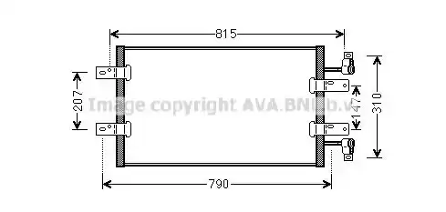 Ψυγείο A/C (Εξωτερικό) NISSAN PRIMASTAR Van 2007 - ( X83 ) 1.9 dCi 100  ( F9Q 760  ) (100 hp ) Πετρέλαιο #081606430