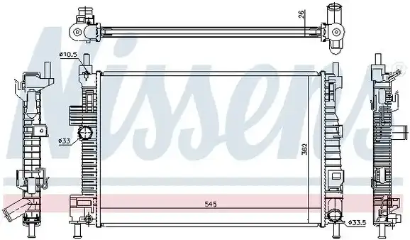 Ψυγείο Νερού MAZDA 3 Hatchback / 5dr 2009 - 2014 ( BL ) 1.6 MZR CD  ( Y601,Y642  ) (109 hp ) Πετρέλαιο #096706330