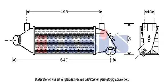 Ψυγείο Intercooler FORD TRANSIT Van 2000 - 2006 ( FA_ _ ) 2.0 TDCi  ( FIFA  ) (125 hp ) Πετρέλαιο #097306200