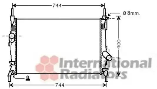 Ψυγείο Νερού FORD TRANSIT Van 2000 - 2006 ( FA_ _ ) 2.0 DI (FAE_, FAF_, FAG_)  ( D3FA  ) (75 hp ) Πετρέλαιο #097306330