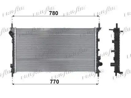 Ψυγείο Νερού FORD TRANSIT CONNECT TOURNEO MPV / ΠΟΛΥΜΟΡΦΙΚΑ / 5dr 2002 - 2006 1.8 16V  ( EYPA,EYPC,EYPD  ) (116 hp ) Βενζίνη #098306300