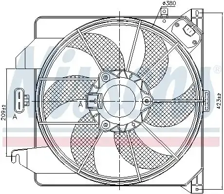 Βεντιλατέρ Νερού FORD TRANSIT CONNECT TOURNEO MPV / ΠΟΛΥΜΟΡΦΙΚΑ / 5dr 2002 - 2006 1.8 16V  ( EYPA,EYPC,EYPD  ) (116 hp ) Βενζίνη #098306450
