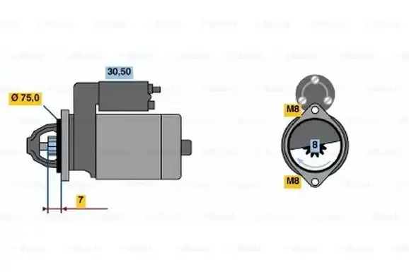 Μίζα SUZUKI BALENO 1994 - 1998 ( SY ) BOSCH 0 986 017 571