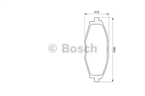 Τακάκια Σετ CHEVROLET-DAEWOO MATIZ 2001 - 2005 ( M150 ) BOSCH 0 986 424 512