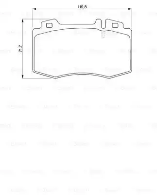 Τακάκια Σετ MERCEDES S CLASS 1998 - 2002 ( W220 ) BOSCH 0 986 494 012