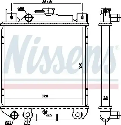 Ψυγείο Νερού SUZUKI SWIFT Sedan / 4dr 1989 - 1992 ( SF ) 1.3  ( G13BA  ) (71 hp ) Βενζίνη #099306300