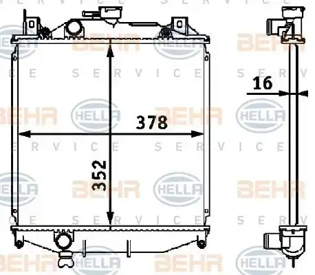 Ψυγείο Νερού SUZUKI SWIFT Sedan / 4dr 1989 - 1992 ( SF ) 1.0  ( G10A  ) (56 hp ) Βενζίνη #099306320