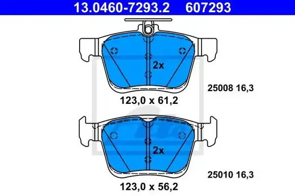 Τακάκια Σετ SEAT LEON 2013 - 2016 ATE 13.0460-7293.2