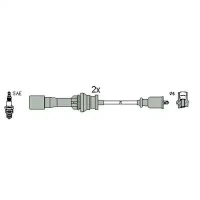 Μπουζοκαλώδιο / Εξαρτήματα Σύνδεσης MAZDA 323 2001 - 2003 ( BJ ) HITACHI 134953