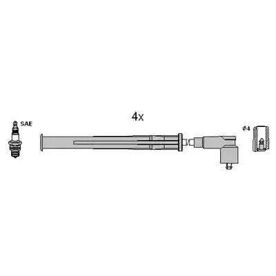 Μπουζοκαλώδιο / Εξαρτήματα Σύνδεσης RENAULT CLIO 2001 - 2005 HITACHI 134956