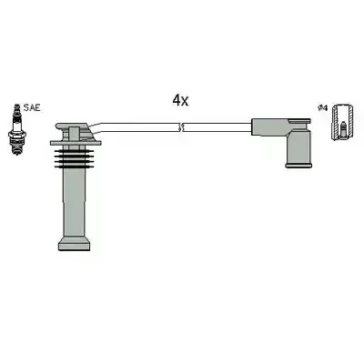 Μπουζοκαλώδιο / Εξαρτήματα Σύνδεσης MAZDA 2 2003 - 2005 ( DY ) HITACHI 134988